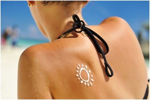 Tanned skin